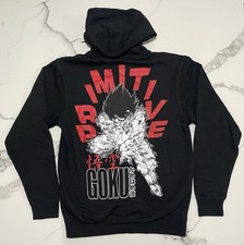 Primitive x Dragon Ball Z Goku Energy Black Zip Hoodie Sz Medium NWT