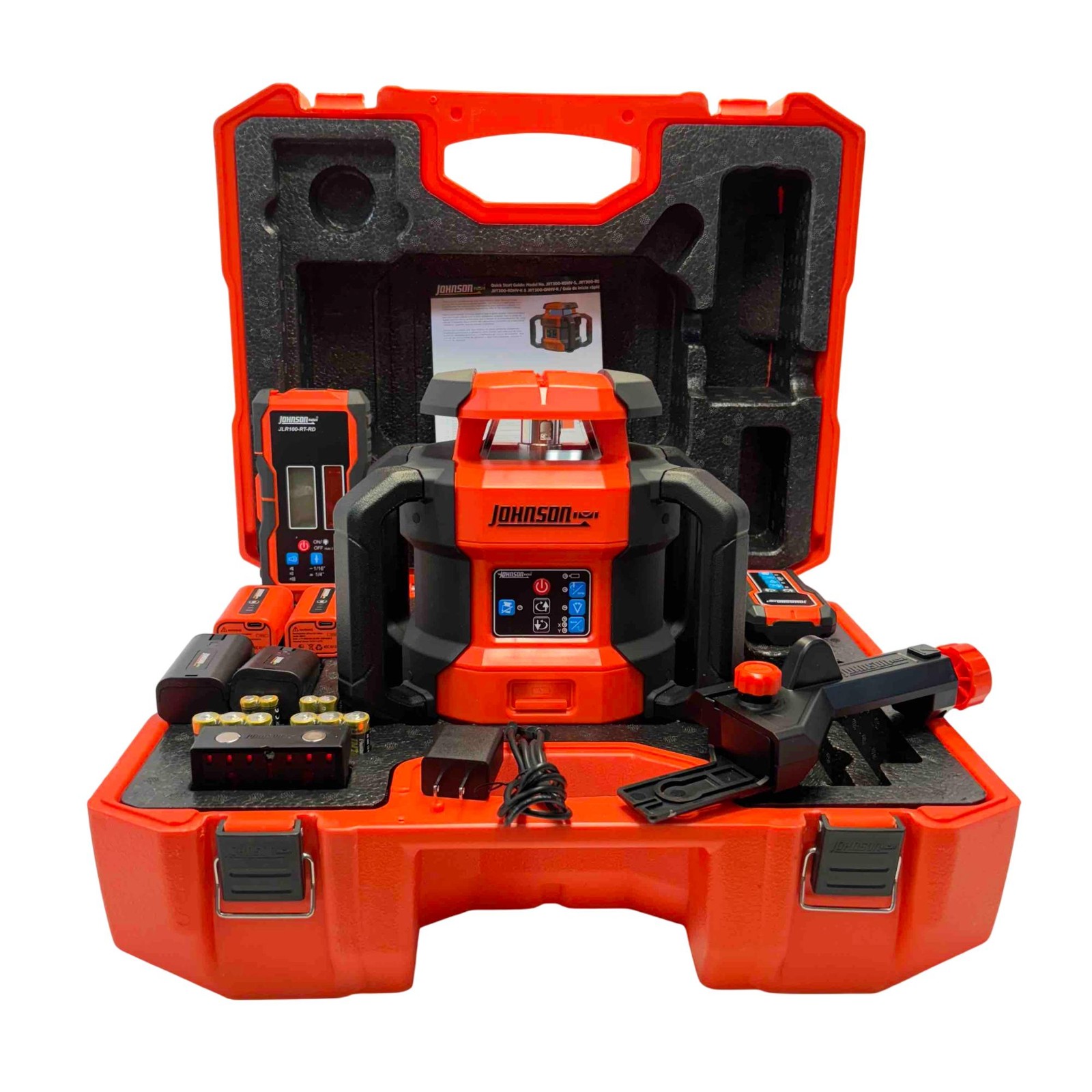 Johnson Level & Tool JLR100-RT-RD Dual Slope Rotary Laser Level Kit