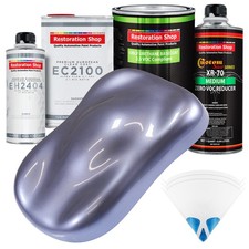 Astro Blue Metallic Low Voc Urethane Basecoat Quart Kit European Clear Coat