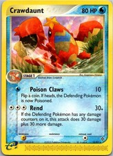 Pokémon Crawdaunt 13/97 EX Drache 2003 Englisch