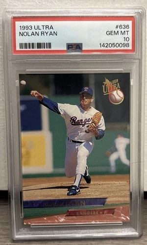 1993 Ultra Nolan Ryan #636 Texas Rangers HOF PSA 10 GEM 💎 MINT