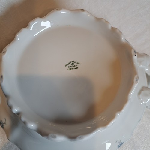 Johann Haviland BLUE GARLAND Covered Vegetable Soup Tureen Casserole Dish Floral - Imagen 8 de 12