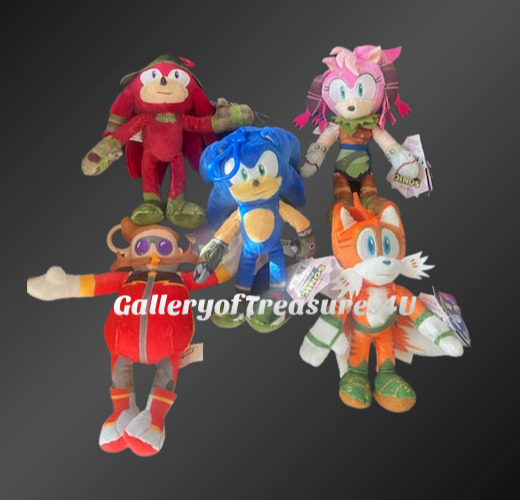 Sonic Boom 3 Action Figure Bundle - Sonic Tails Amy Knuckles Dr Eggman