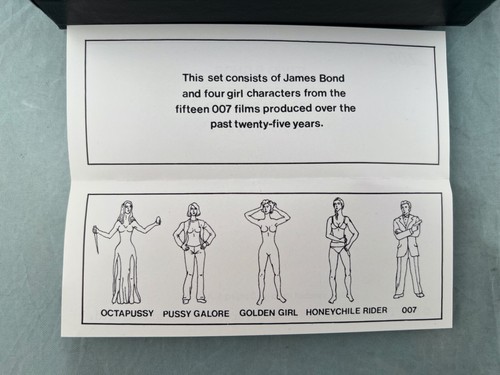 Little Lead Soldiers Characters James Bond 007 Bond and 4 Girl Complete Set 1987 - Picture 6 of 8