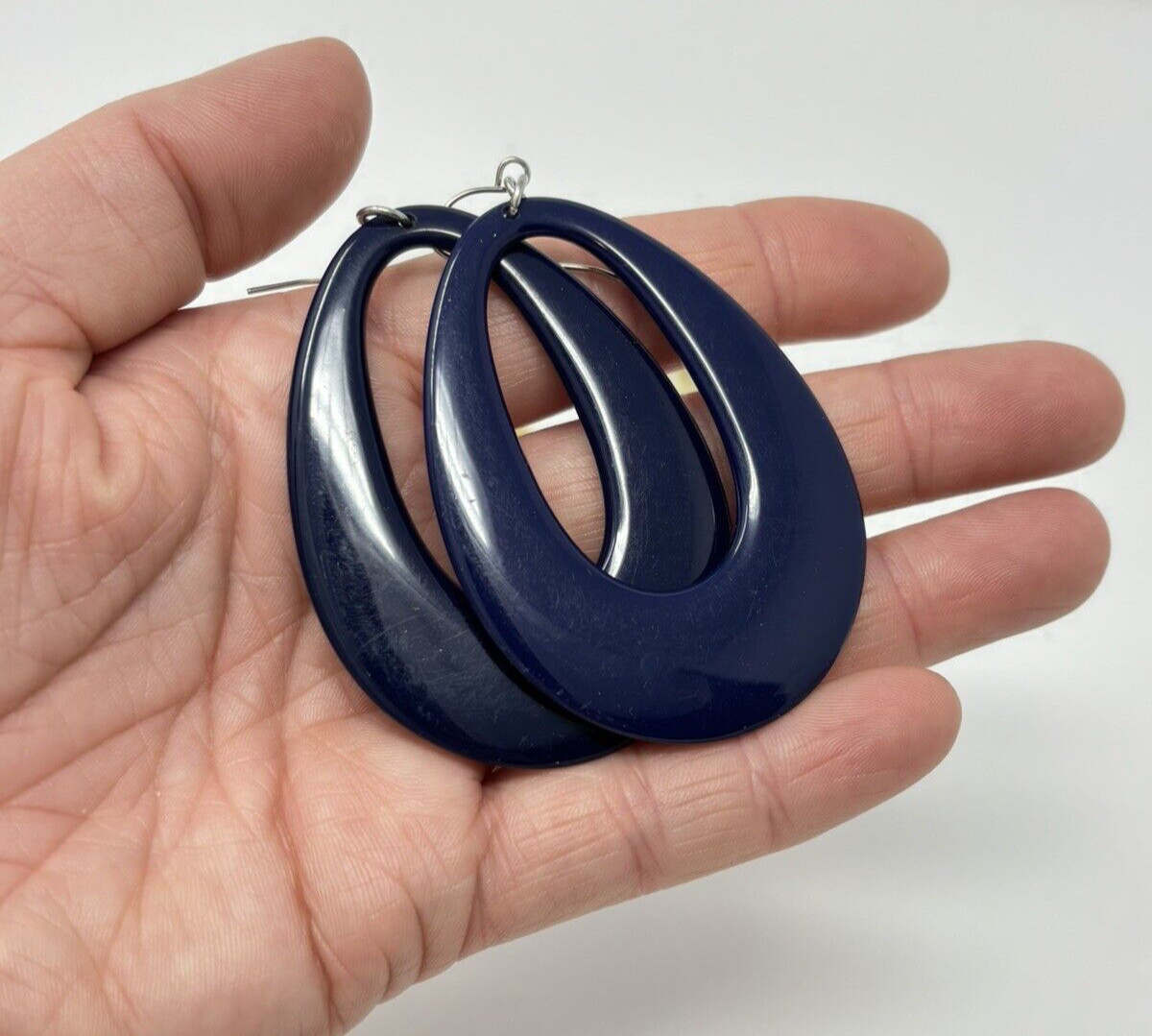 Dangle Statement Earring Lot (7 Pair) Hoop Tassel… - image 8