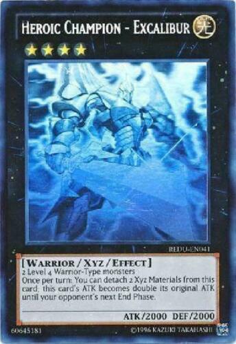 yugioh excalibur magic card GHOST RARE Heroic Champion - Excalibur REDU-EN041 Yugioh Holo Unlimited