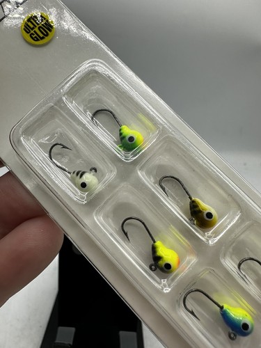 VMC TTJ G6 Tungsten Tubby Ultra Glow Jig Kit 6 baits on one card 1/16 oz #10 - Picture 4 of 8