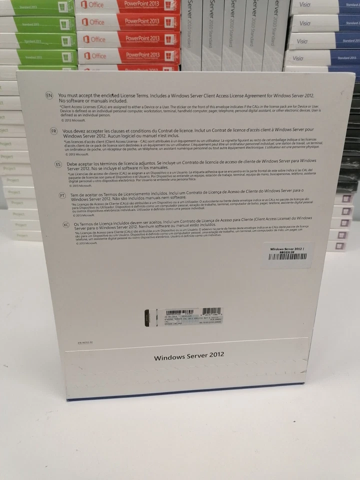 NUEVO sellado Windows Server 2012 - 5 licencia de acceso de cliente Inglés, f... - Imagen 2 de 2