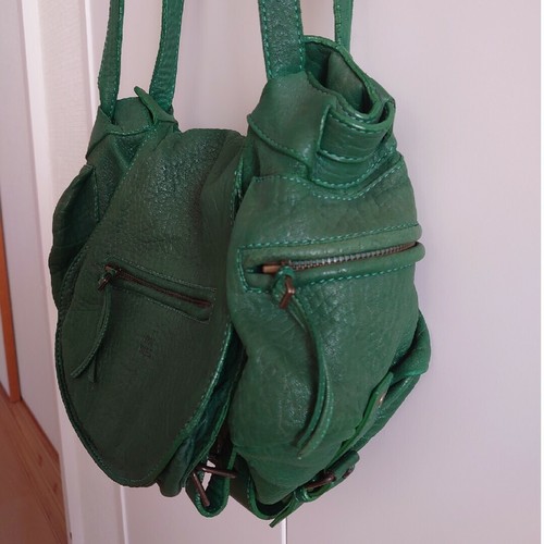 Jerome Dreyfuss Leather Bag Green Used - Picture 9 of 10