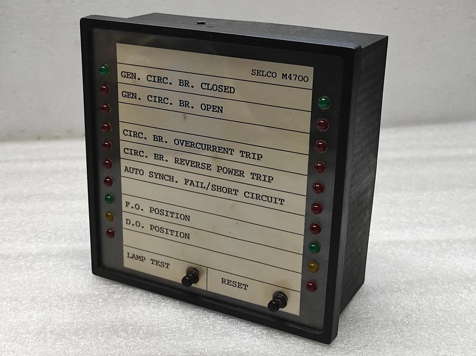 Selco M4700 24VDC Engine Alarm Indicator Panel M4700-00 - Image 2 of 4