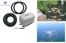  NEW Fish POND Aerator System / Septic Aeration Kit 2- Diffuser/3 YR Warrant