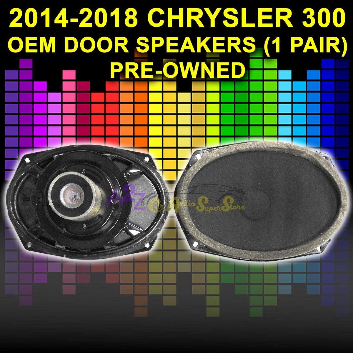 14-2018 CHRYSLER 300 FRONT LEFT & RIGHT DOOR SPEAKERS OEM