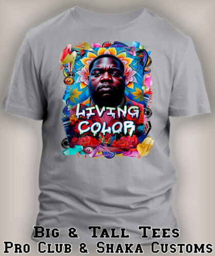 Biggie in Living Color Hip Hop Music Tribute Tee Shirt Street Wear Big Tall Sm - Picture 10 of 12