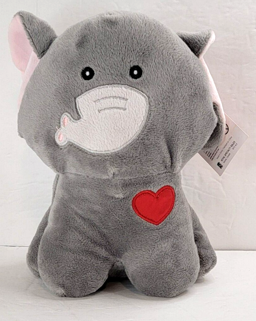 Royal Valentine Elephant Plush Toy Stuffed Animal 8 Inch V302210 NWT