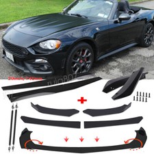 Front Bumper Lipside Skirts Rear Diffuserstrut Rods For Fiat 124 Spider Abarth