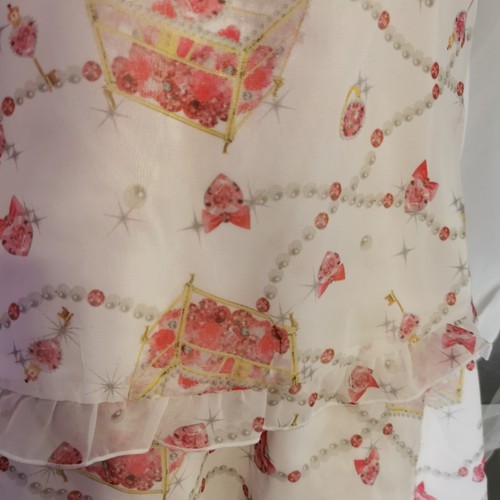 MA*RS Gyaru Top + Skirt New Tags White Jewelry Box Print Blouse Lolita Mars Y2K - Picture 8 of 14
