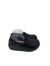 Glolily Clogs Women's Size 7.5 M Black Alligator Embossed Jenny Slip On