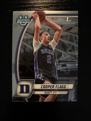 2024-25 Bowman Chrome University U Basketball Pick Base #1-100 - Cooper Flagg!!