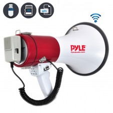 NEW Pyle PMP52BT BLUETOOTH 50W Megaphone Speaker w/ AUX USB SD Input  Siren
