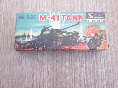 Vintage Toys Samura Tank Kit H0 Micro Tank M41 Bottom Stock