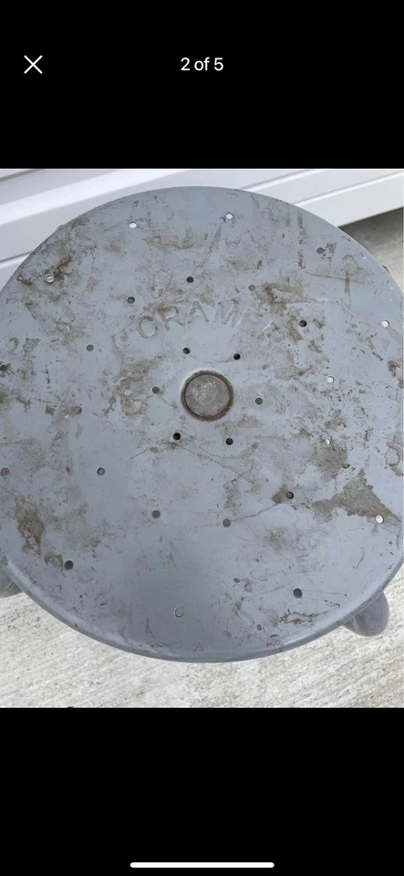 Cramer Metal Stool Chair Garage Workshop NLHB - Image 2 of 4