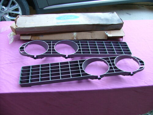 1971 Ford Torino Fairlane grilles, LH & RH, NOS! headlight bezels - Picture 1 of 6