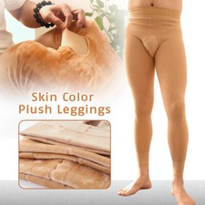 Men's Thicken Warm Pantyhose Stretch Tights Footed Long Johns Skinny Pants