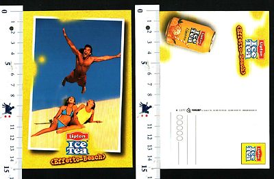 LIPTON ICE TEA - (BEACH EFFECT) - ADVERTISING POSTCARD - 57070