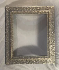 Antique Victorian Period Carved Wood and Gesso Frame baroque revival 