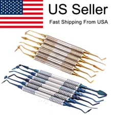 Dental Composite Non Stick Filling Instruments Kit Titanium Coated Restorative