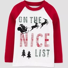 Carter's Christmas Boy T-Shirt -Just One You On The Nice List 18M, 2T