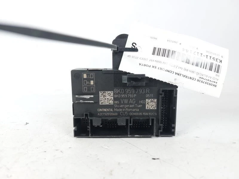 8K0959793R CENTRALINA COMFORT SX PORTA ANTERIORE AUDI A4 ALLROAD (8KH-B8) 2.0 TD - Immagine 2 di 3