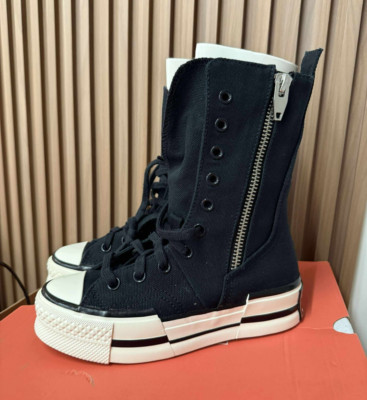 SIZE 7 MENS / 9 WOMENS - CONVERSE Chuck 70 Plus X High Black Egret A10361C