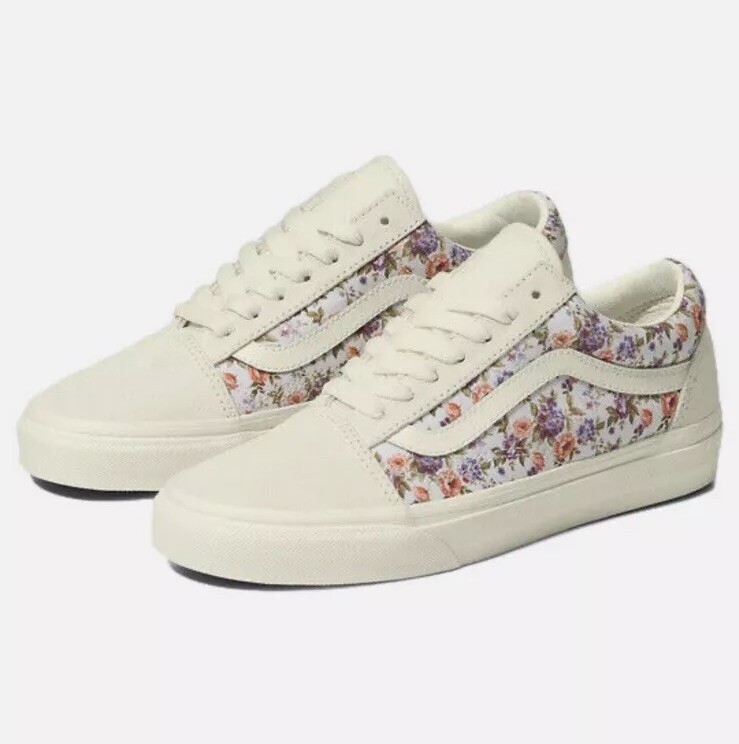 Women's (vintage) Floral Marshmallow Skateboard Shoes