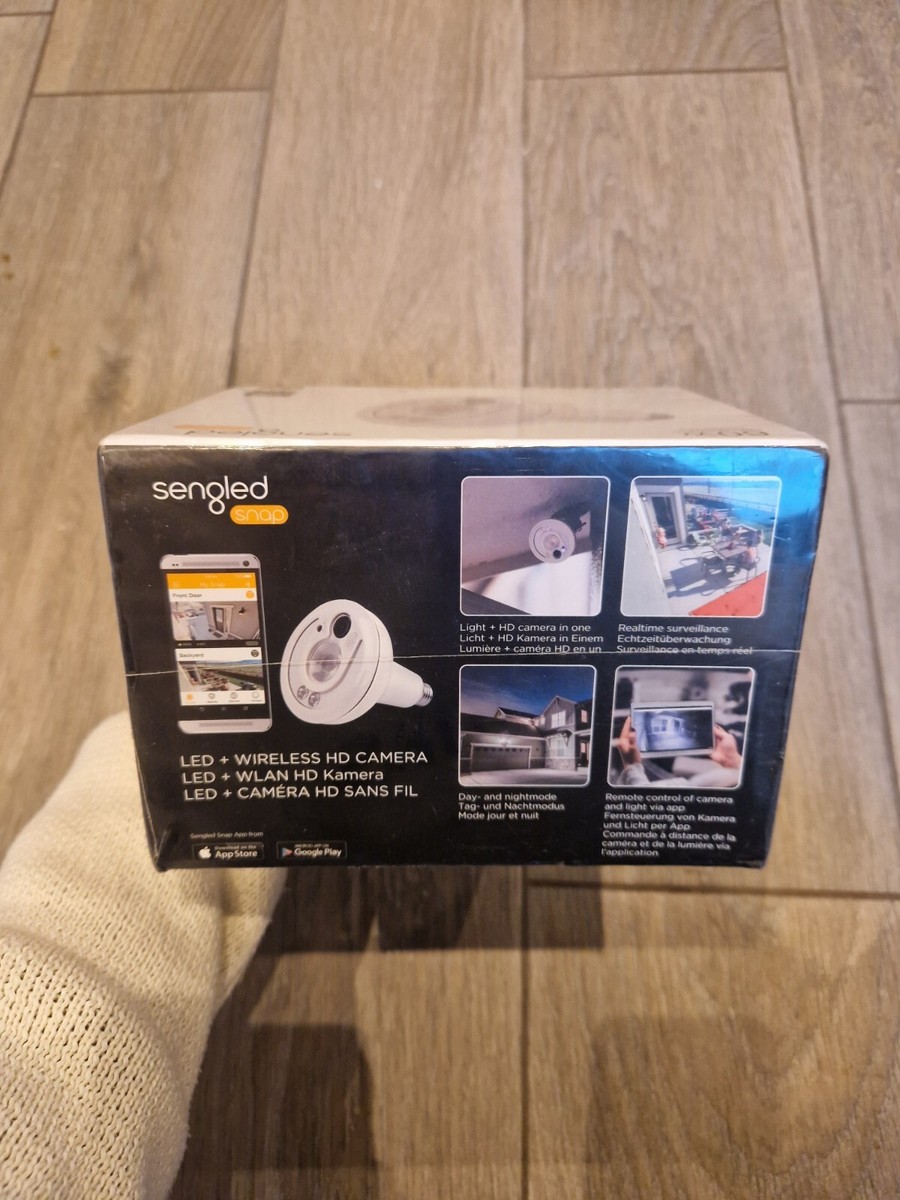 Sengled Snap LED Bulb With Built-in IP Security Camera Glass White