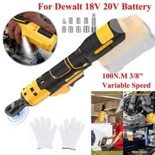 Cordless Ratchet Wrench 3/8" Electric Ratchet Wrench Fit DEWALT 20V 18V Battery