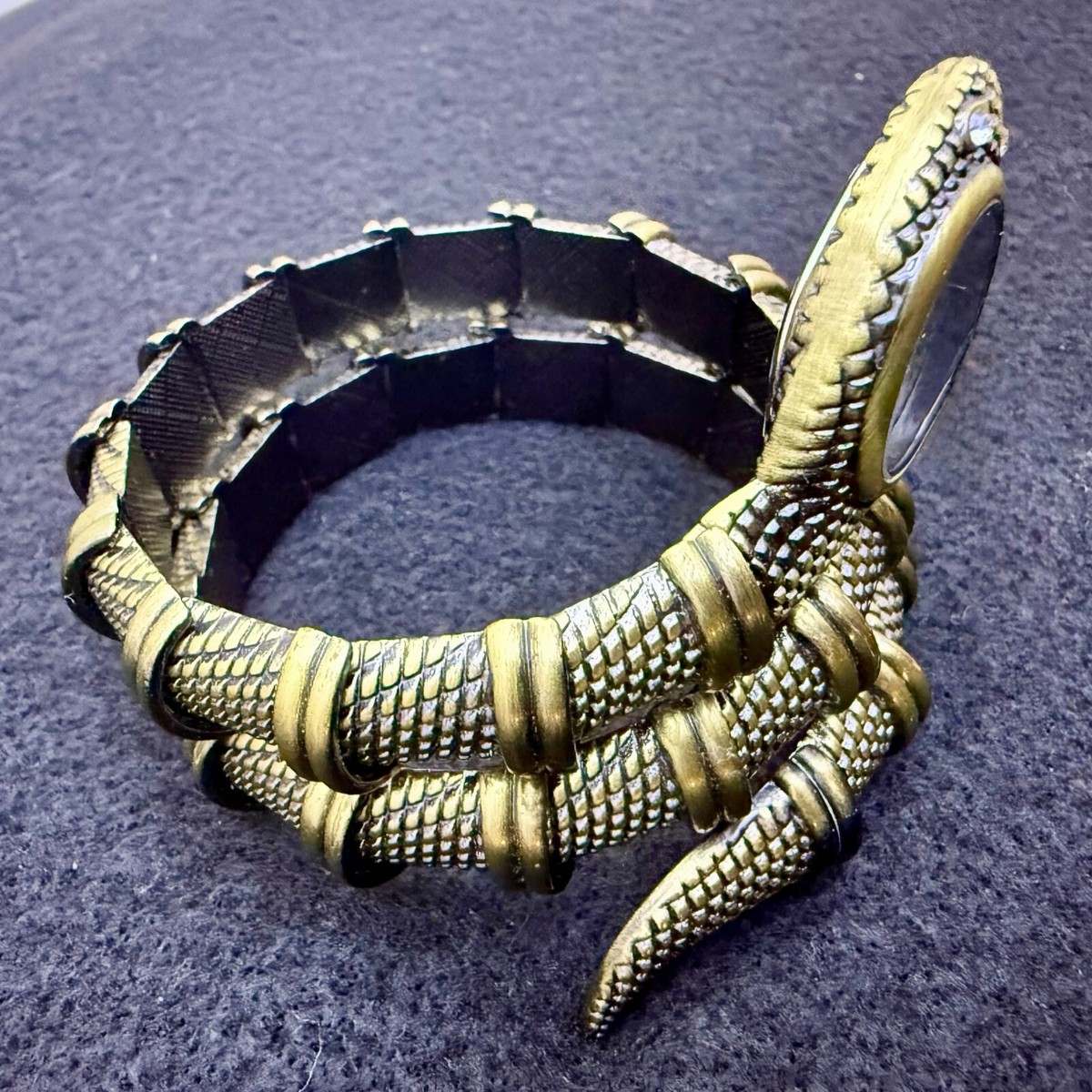 Vintage Kenneth jay Lane KJL wrap around watch bracelet snake