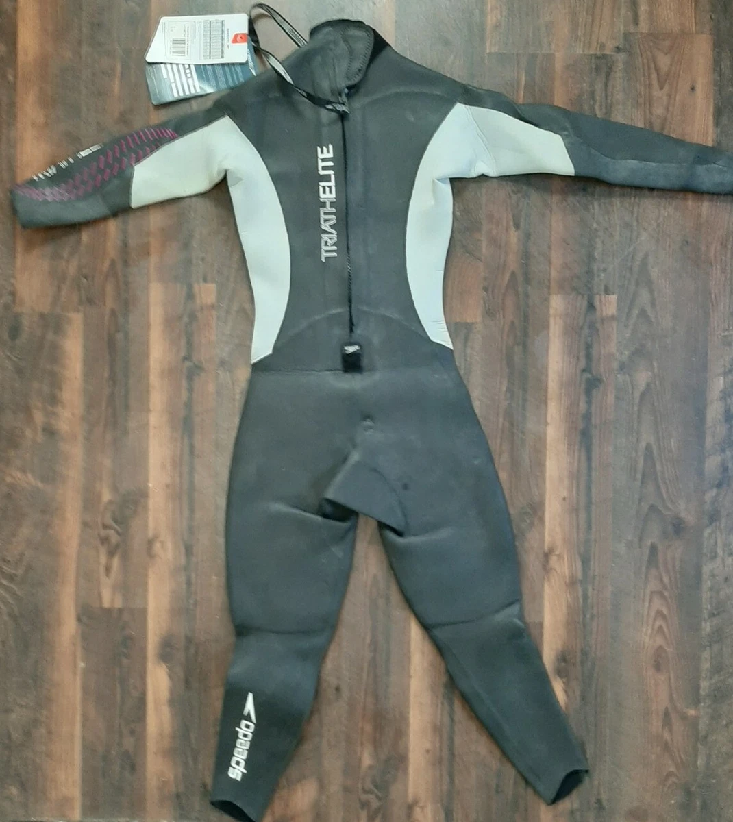 hiërarchie wees onder de indruk Begeleiden Speedo Tri Comp TRIATHELITE Full Sleeve Wetsuit - Black/ Gray Womens -  Small | eBay