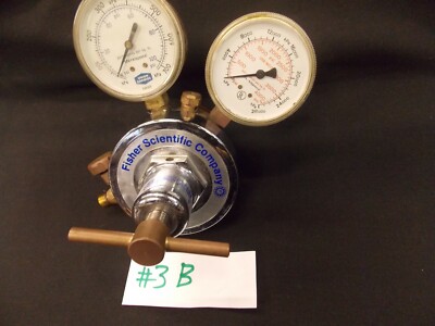 NEW Fisher Scientific Regulator FS100 4000psi Inlet Pressure 0-100psi Out Valve