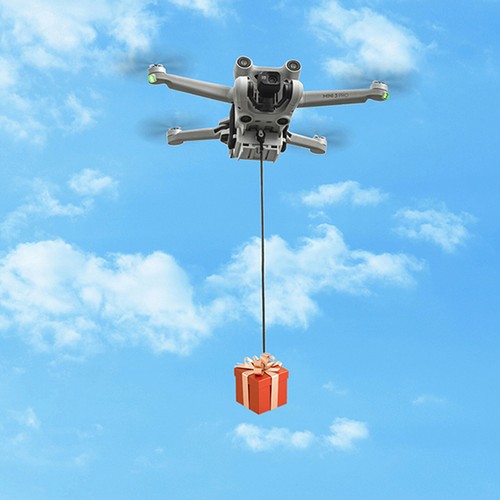 Drone Dropping Delivery Thrower Air Dropper Device for DJI Mini 3/Mini 3 Pro/SE - Picture 11 of 16