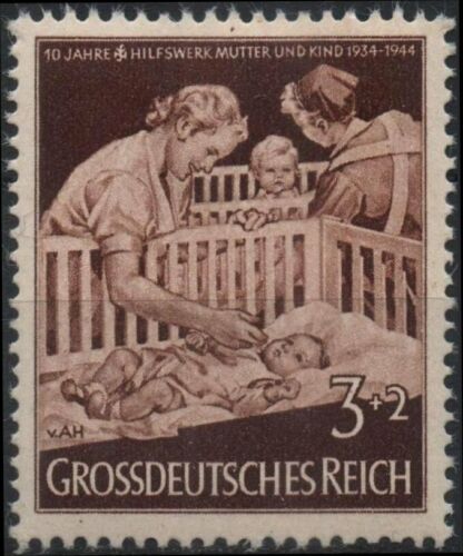 ALLEMAGNE GERMANY Deutsches Reich 786 ** MNH Pouponnière Nurse Secours Mère 1944 - Afbeelding 1 van 1