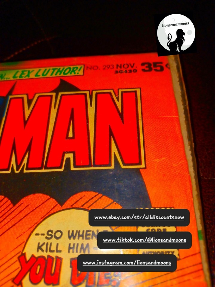 Batman 293 (DC Comics November 1977) Best Auctions online today ships