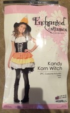 Kandy Korn Witch Halloween Costume Girls Age 10-12 