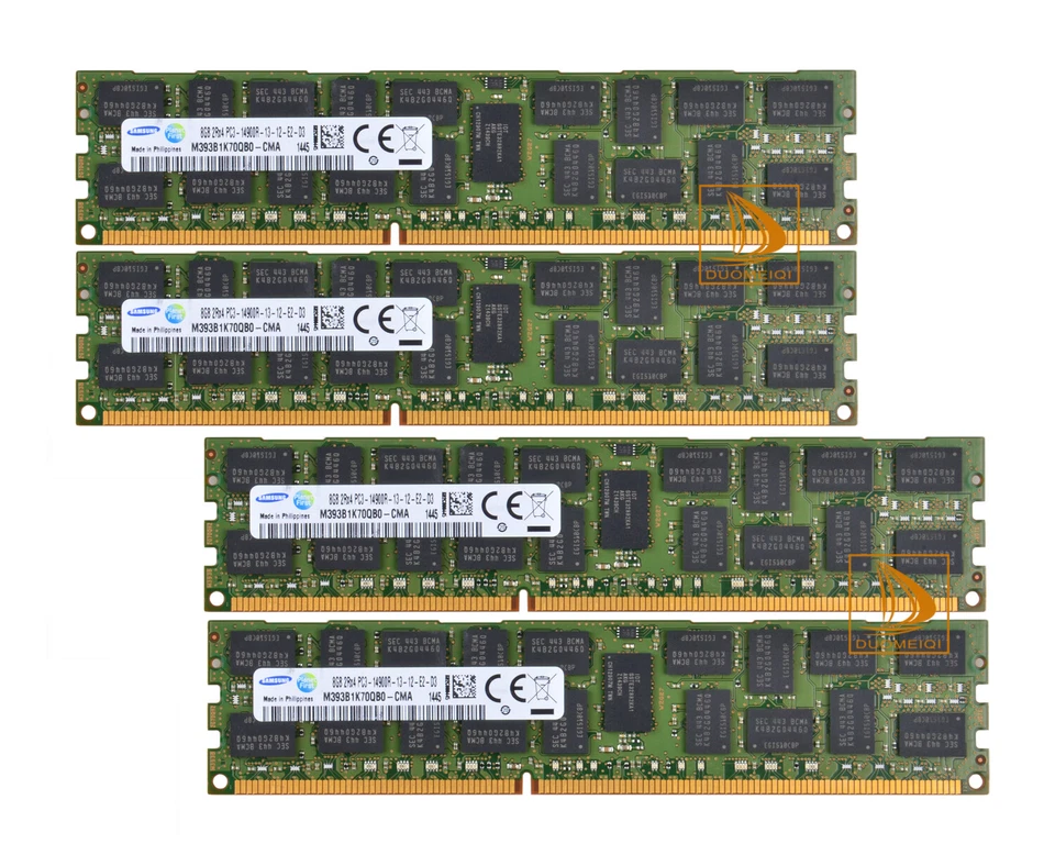 Samsung Kits 4X 8GB 2RX4 PC3-14900R DDR3-1866Mhz ECC REG Server RAM Memory LOT # - Image 4 of 4