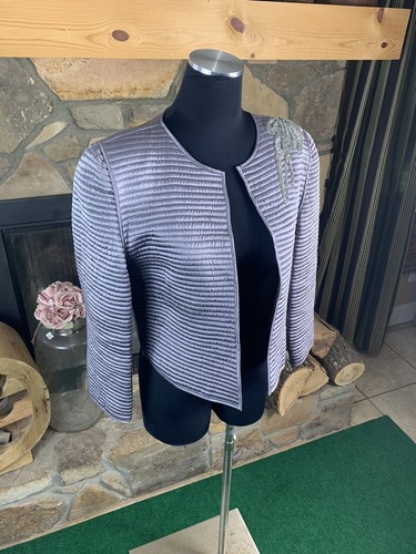 The Silk Farm Vintage Jacket Quilted Sequin Beaded