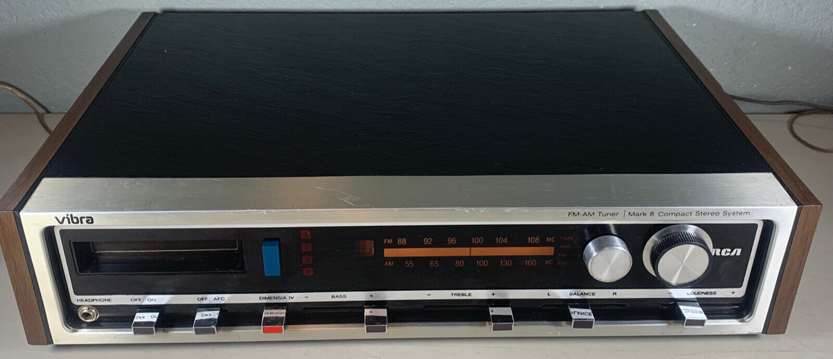 レコード ステレオキャスター READ! Vintage 1974 RCA Vibra Mark 8 Track Compact Stereo System
