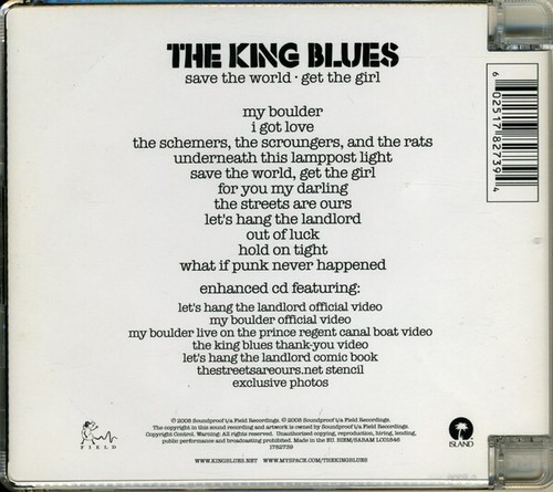 The King Blues - Save The World, Get The Girl (CD, Album, Enh) - Picture 2 of 2