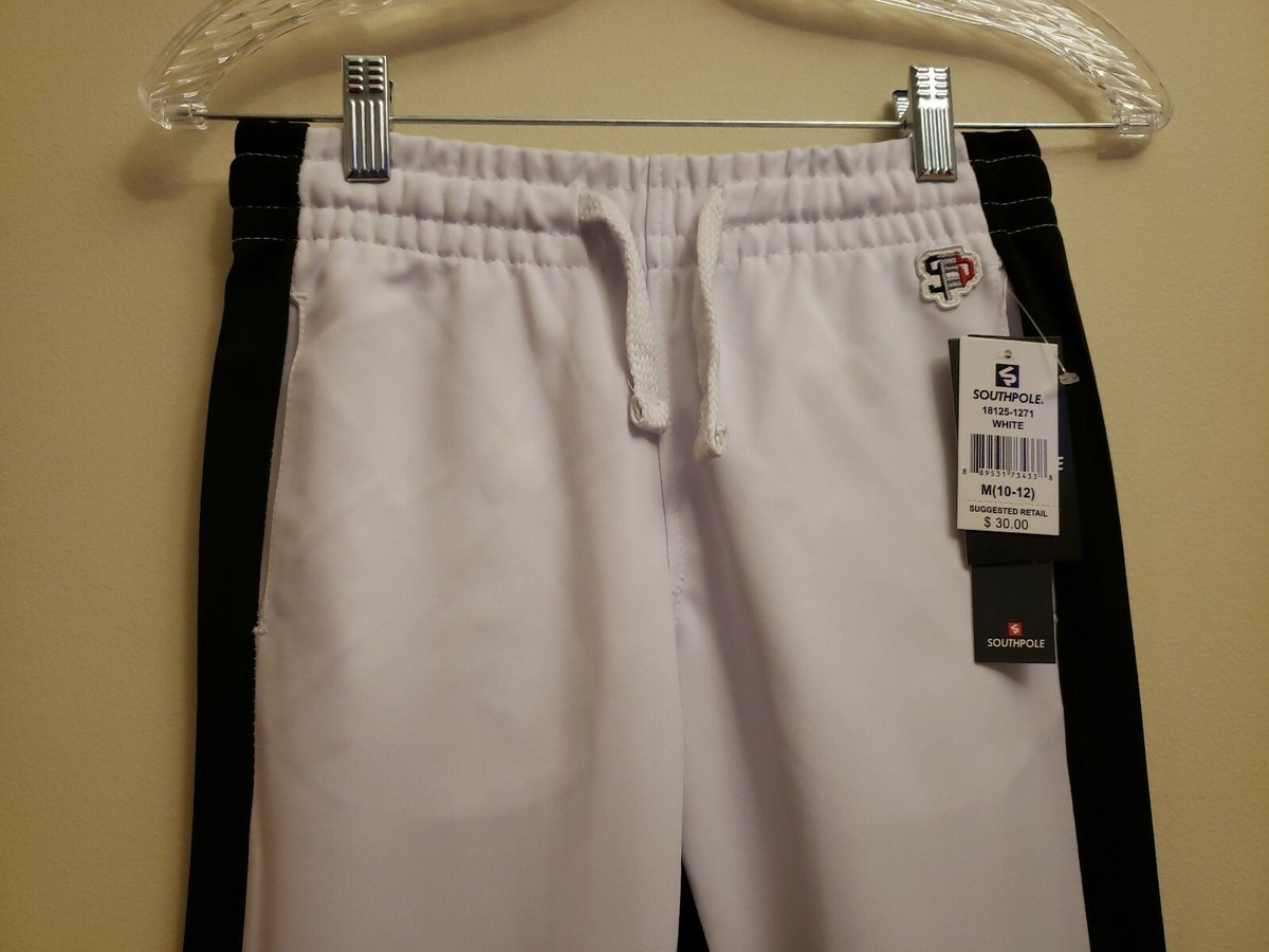 South Pole Boys (10-12) Medium Skinny Track Pants white | eBay