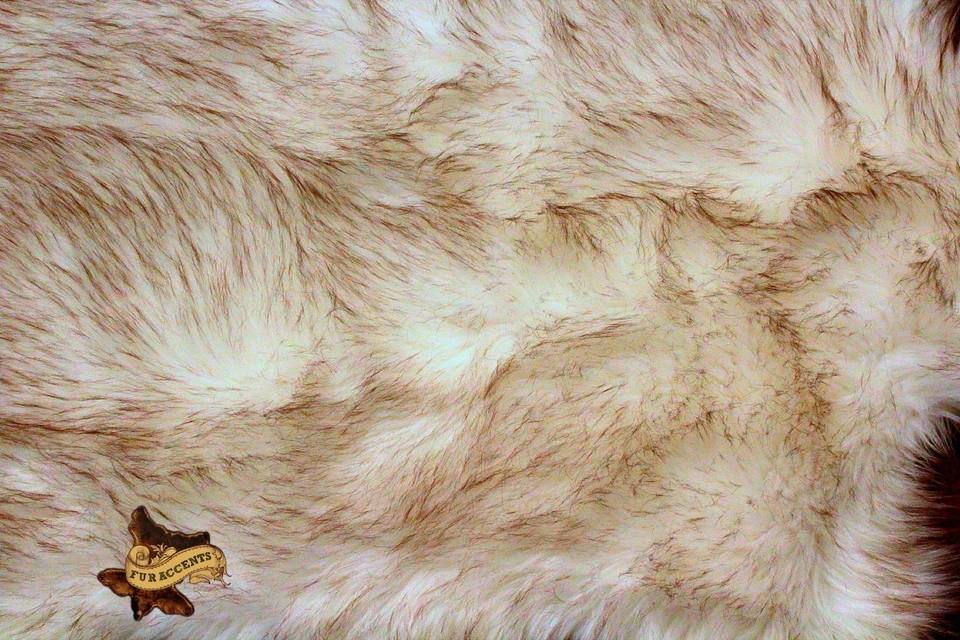 Colcha de felpa de piel sintética - Edredón - Manta - Punta marrón - Coyote - Lobo Foto 4 de 4