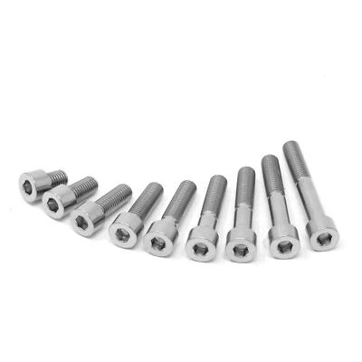 RACETI m7 x 10 15 20 25 30 35 40 45 50 Titanium 1.0 Cap Allan Head Ti Bolt Screw Packs